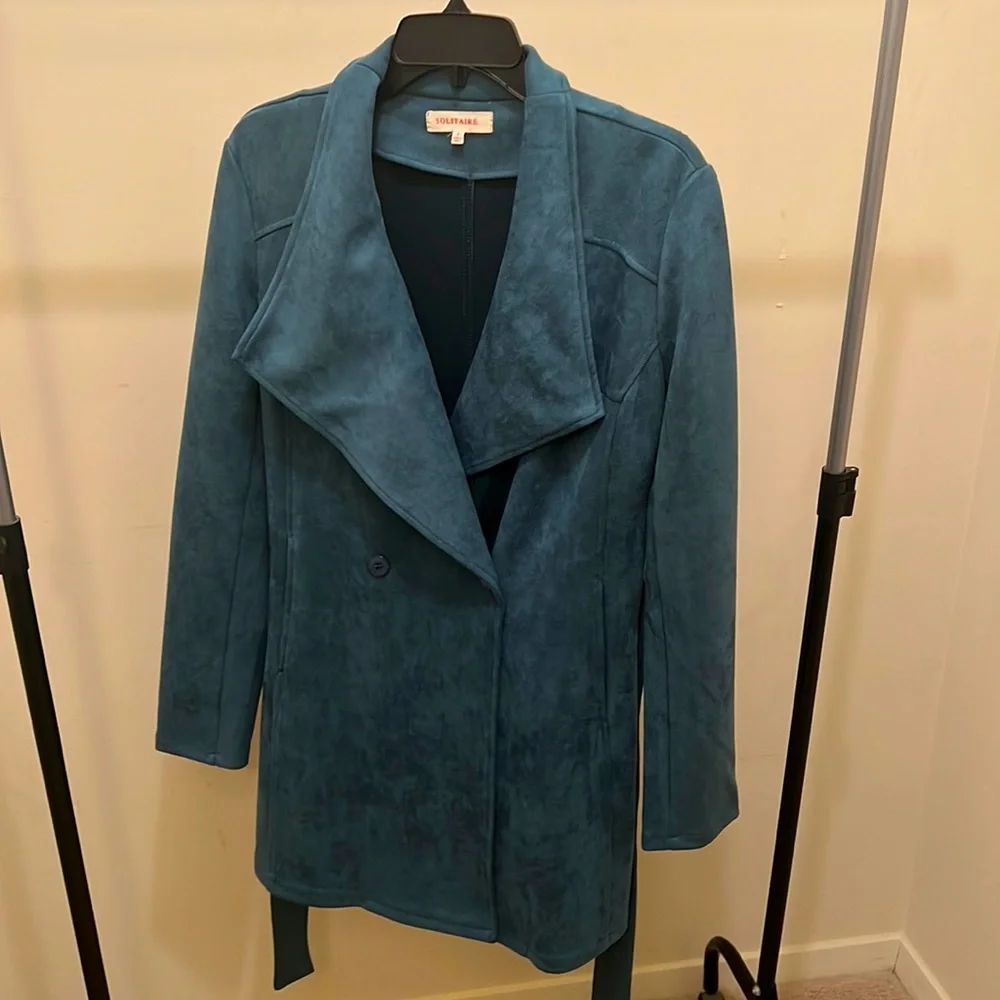 Women’s Suede Solitaire Coat - Picture 1 of 7